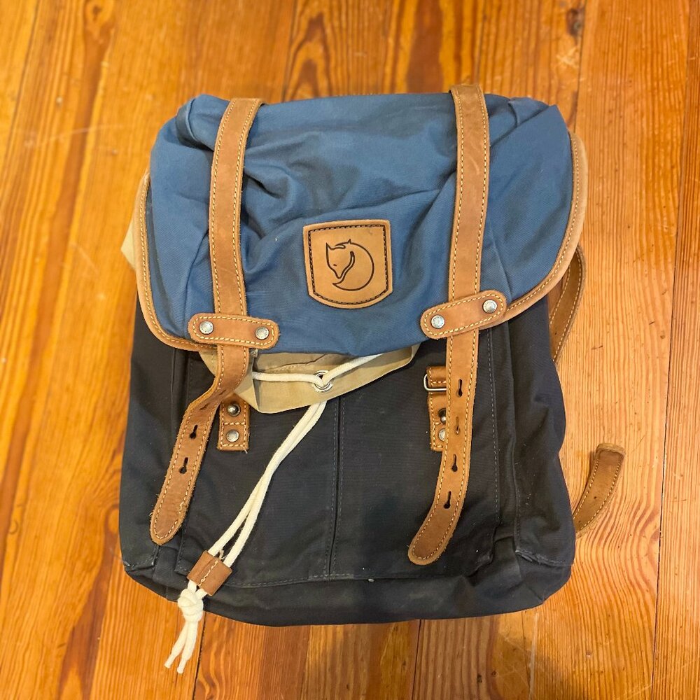 Fjallraven No.21 Medium Navy Blue G-1000 Heavy Duty Backpack Rucksack